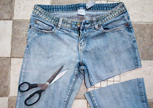 идеи избелени къси панталонки от стари джинси