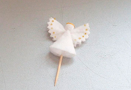 идеи красиво ангелче от памучен тампон