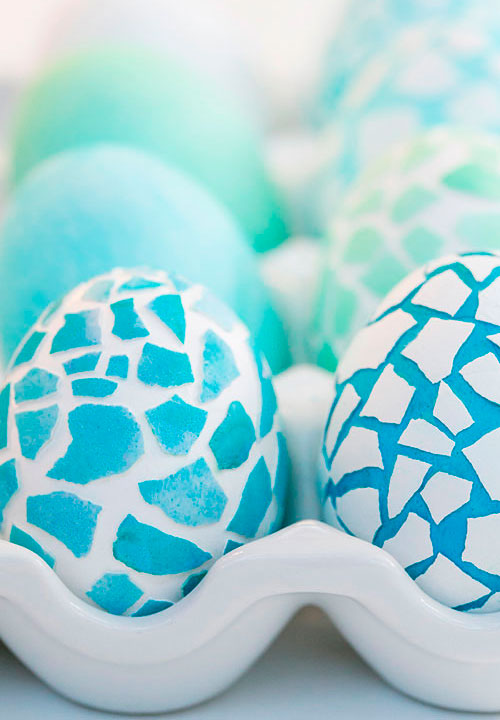 идеи мозаечни великденски яйца