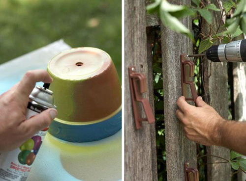 идеи украсете оградата си с цветна градина