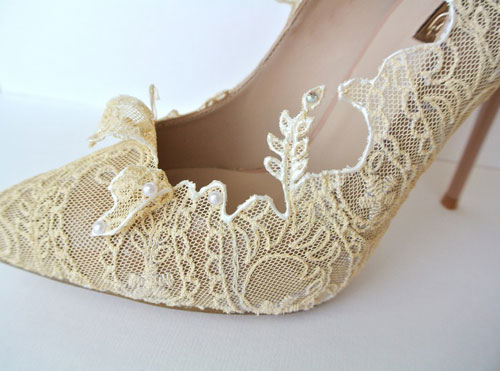 модни идеи ръчно направени сватбени обувки