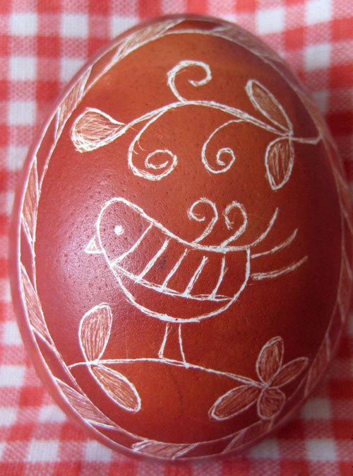 идеи надраскани яйца за Великден